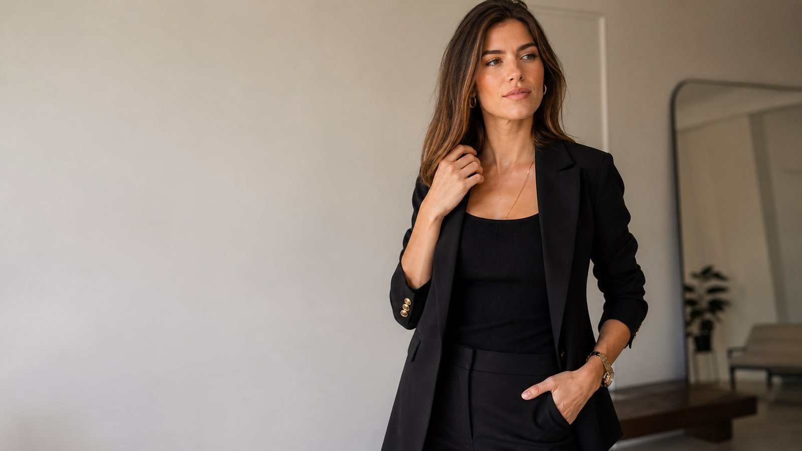 Portrait showing natural hand placement in a photo pose
